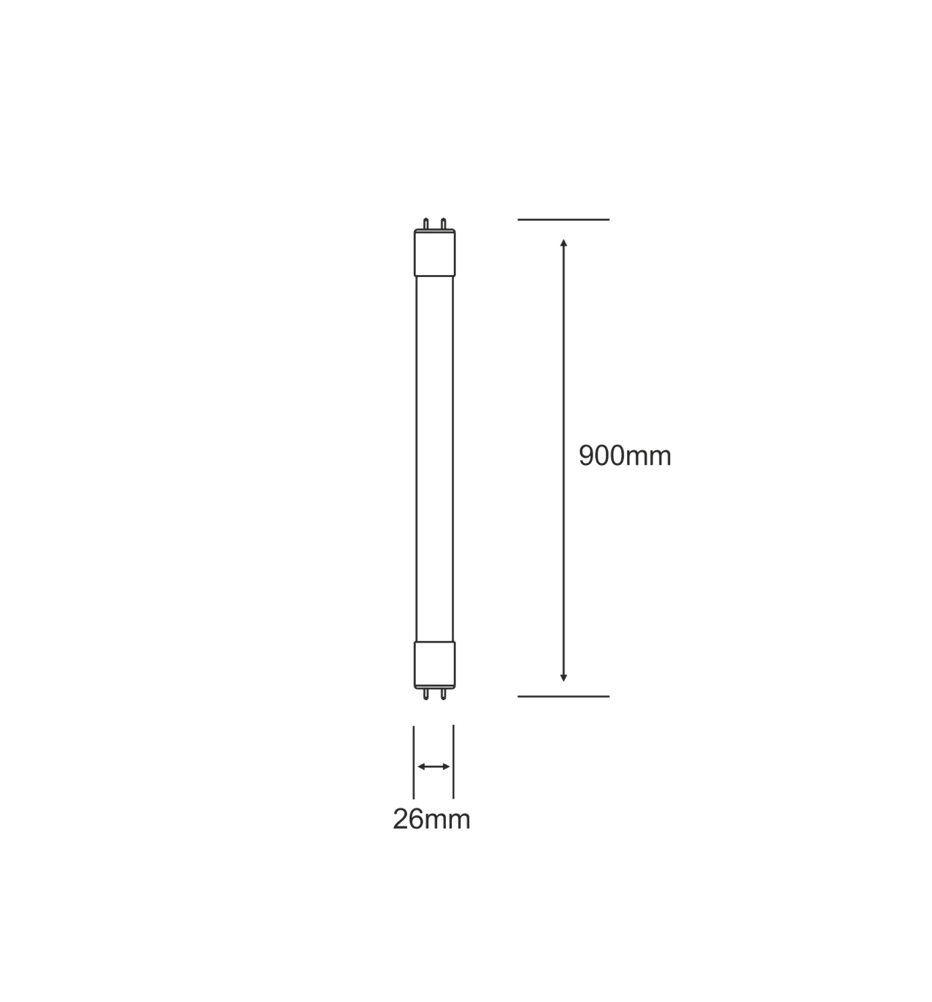 Value LED Lamps Luxram T8 26mm